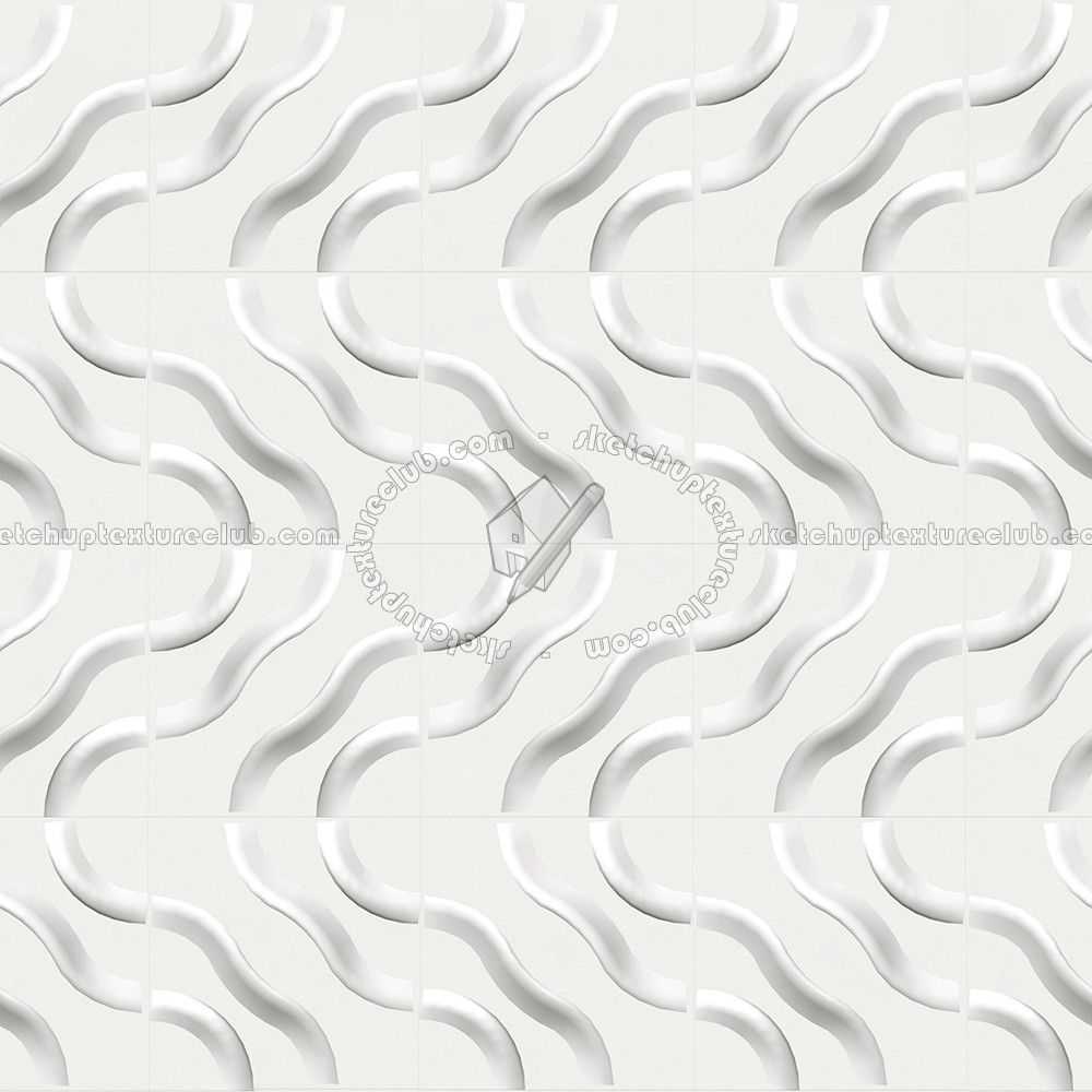Textures   -   ARCHITECTURE   -   DECORATIVE PANELS   -   3D Wall panels   -   White panels  - White interior 3D wall panel texture seamless 02941 (seamless)