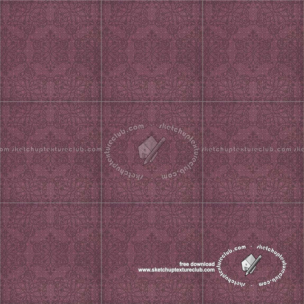 Textures   -   ARCHITECTURE   -   TILES INTERIOR   -   Ornate tiles   -   Mixed patterns  - Ceramic ornate tile texture seamless 20242 (seamless)