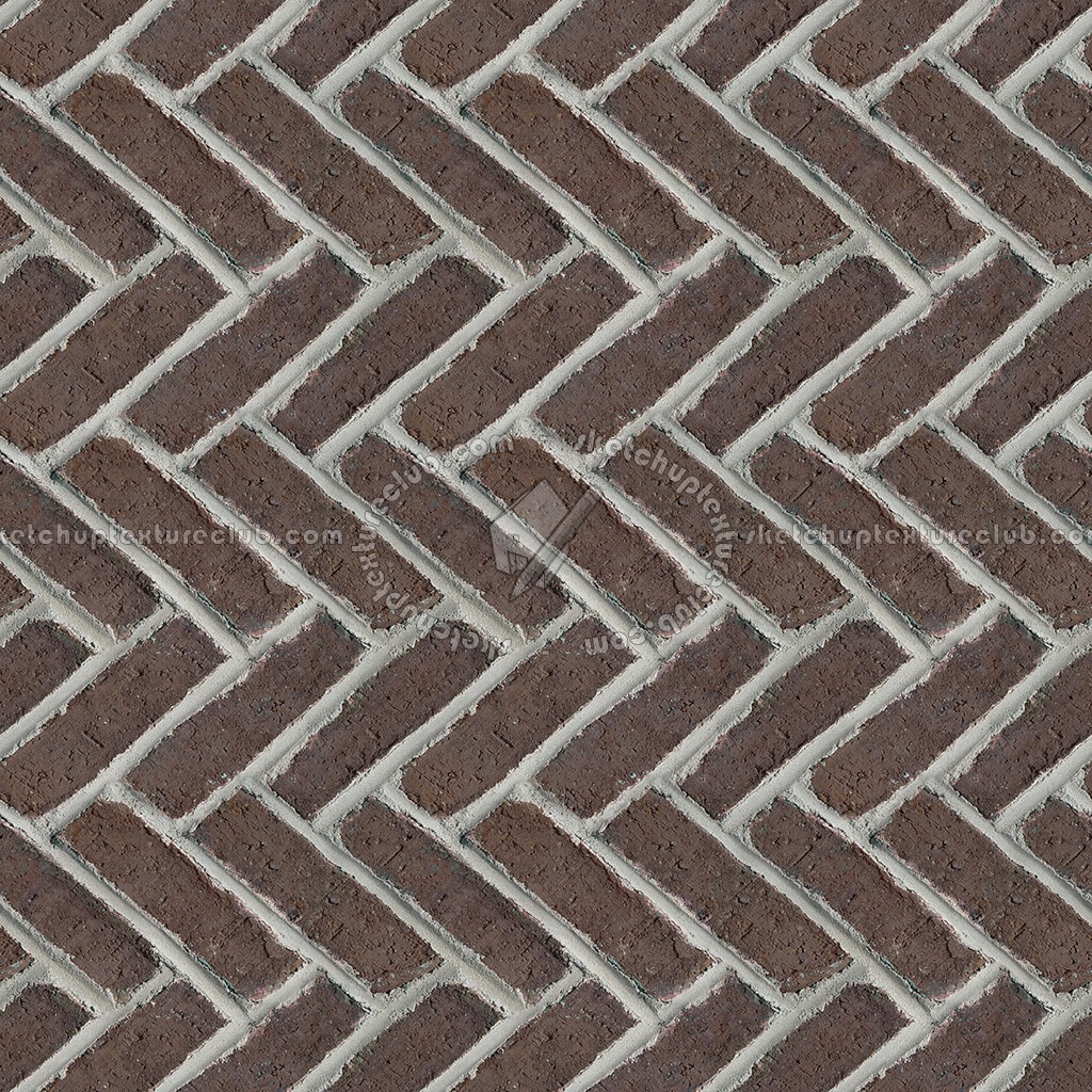 Textures   -   ARCHITECTURE   -   PAVING OUTDOOR   -   Terracotta   -   Herringbone  - Cotto paving herringbone outdoor texture seamless 06740 (seamless)