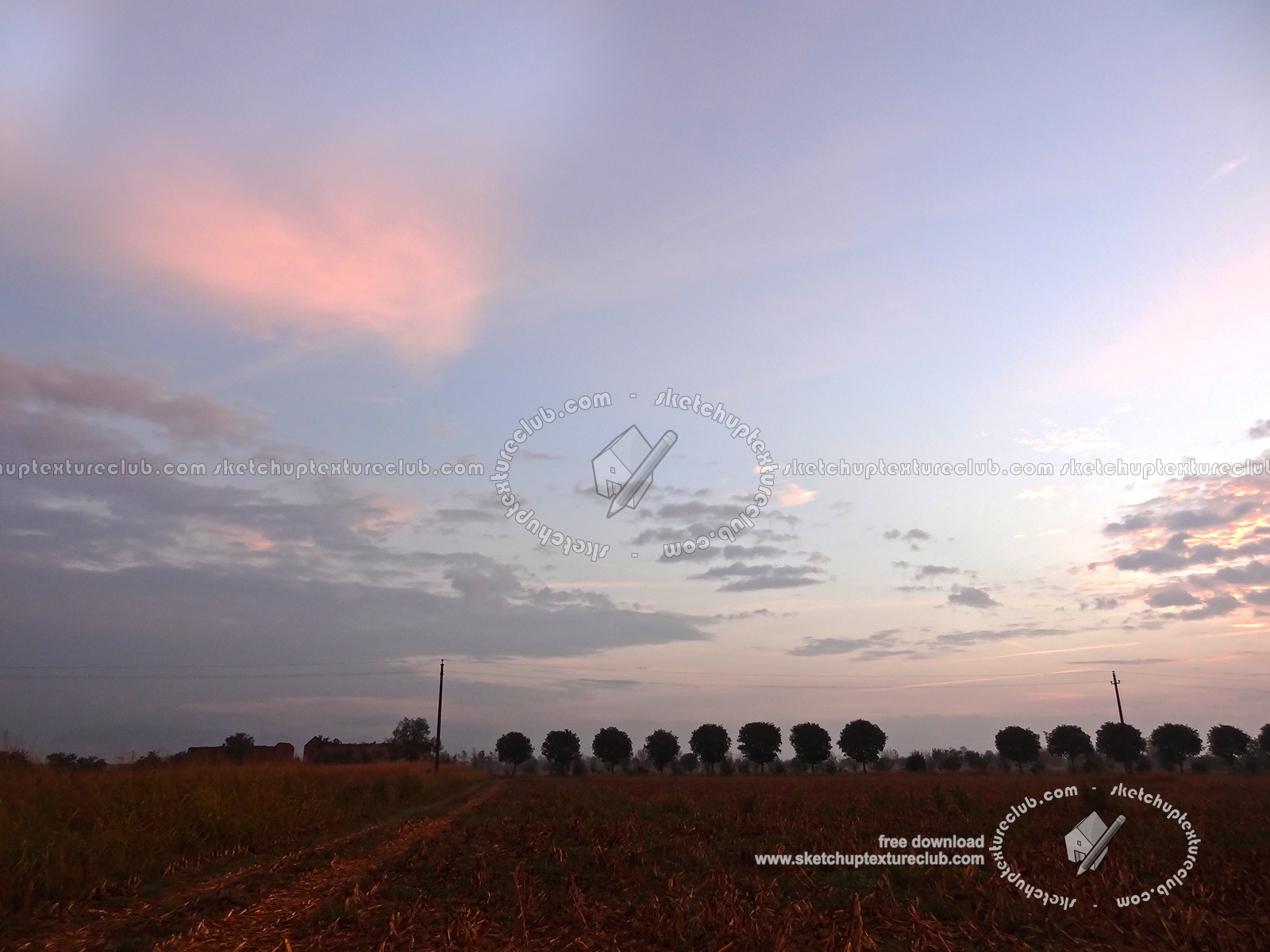 Textures   -   BACKGROUNDS & LANDSCAPES   -   SUNRISES & SUNSETS  - Sunrise background in the countryside 17706