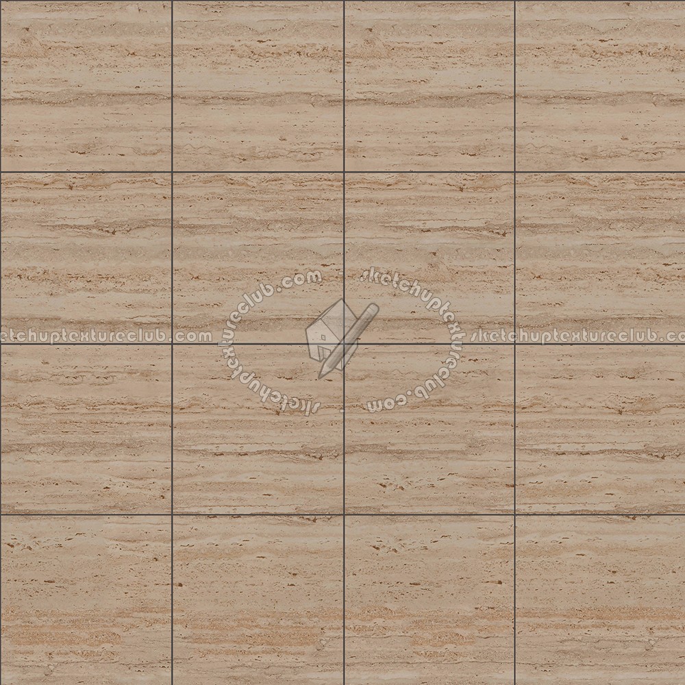 Textures   -   ARCHITECTURE   -   TILES INTERIOR   -   Marble tiles   -   Travertine  - Classic travertine floor tile texture seamless 14675 (seamless)