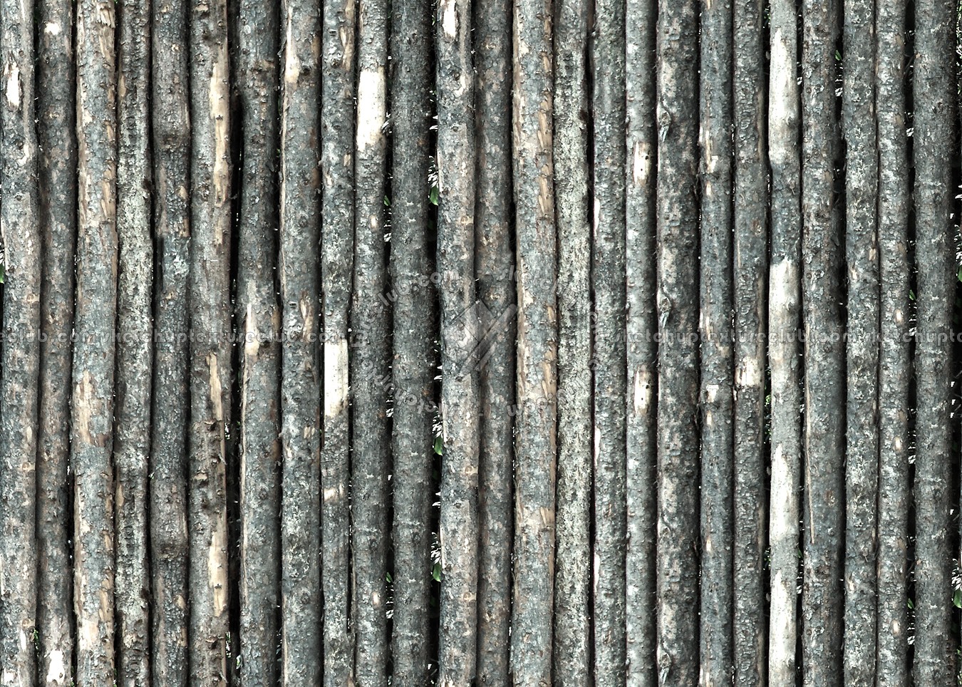 Textures   -   ARCHITECTURE   -   WOOD PLANKS   -   Wood fence  - Fence trunks wood texture seamless 09395 (seamless)