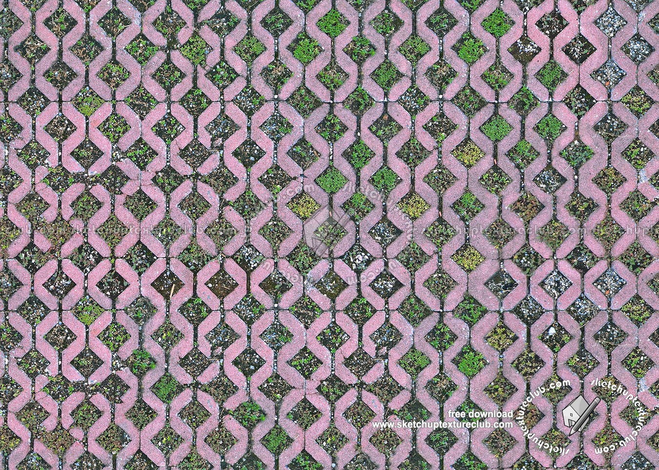 Textures   -   ARCHITECTURE   -   PAVING OUTDOOR   -   Parks Paving  - Bricks park paving texture seamless 18675 (seamless)