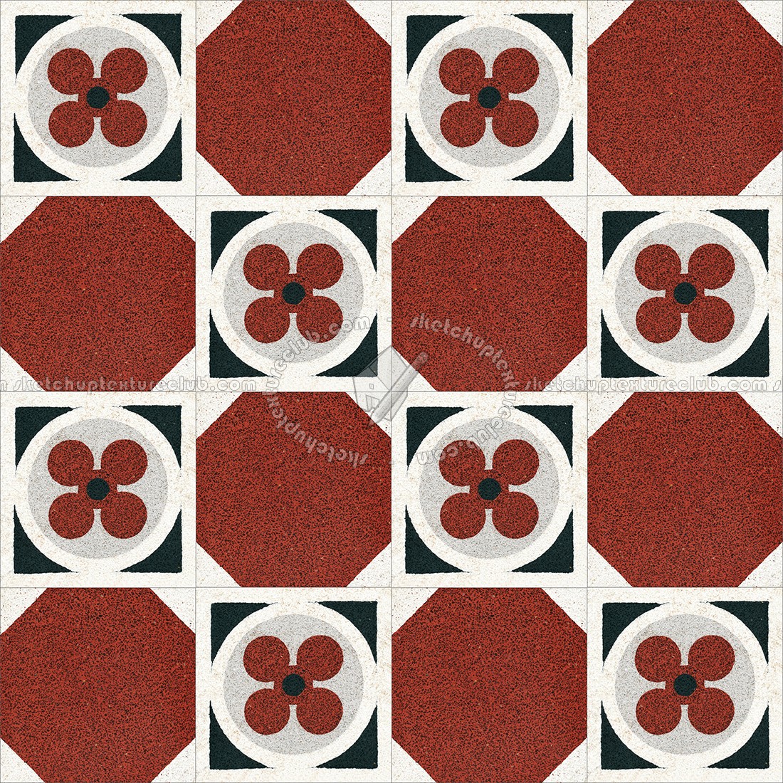 Textures   -   ARCHITECTURE   -   TILES INTERIOR   -   Cement - Encaustic   -   Cement  - Cement concrete tile texture seamless 13332 (seamless)