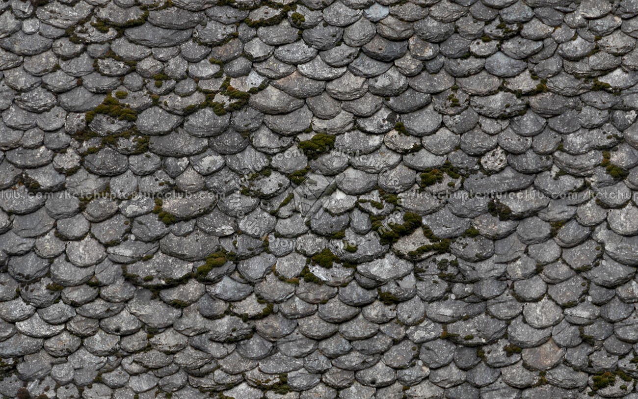 Textures   -   ARCHITECTURE   -   ROOFINGS   -   Slate roofs  - Damaged slate roofing texture seamless 03911 (seamless)