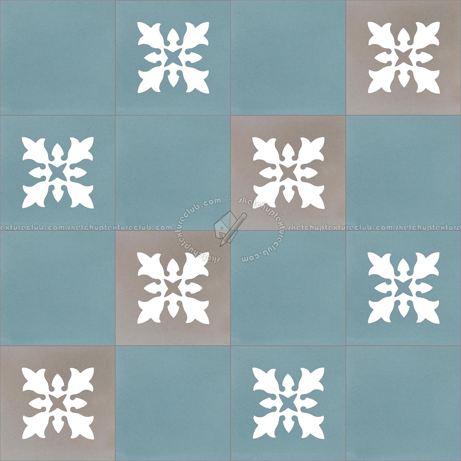 Textures   -   ARCHITECTURE   -   TILES INTERIOR   -   Cement - Encaustic   -   Encaustic  - Traditional encaustic cement ornate tile texture seamless 13451 (seamless)