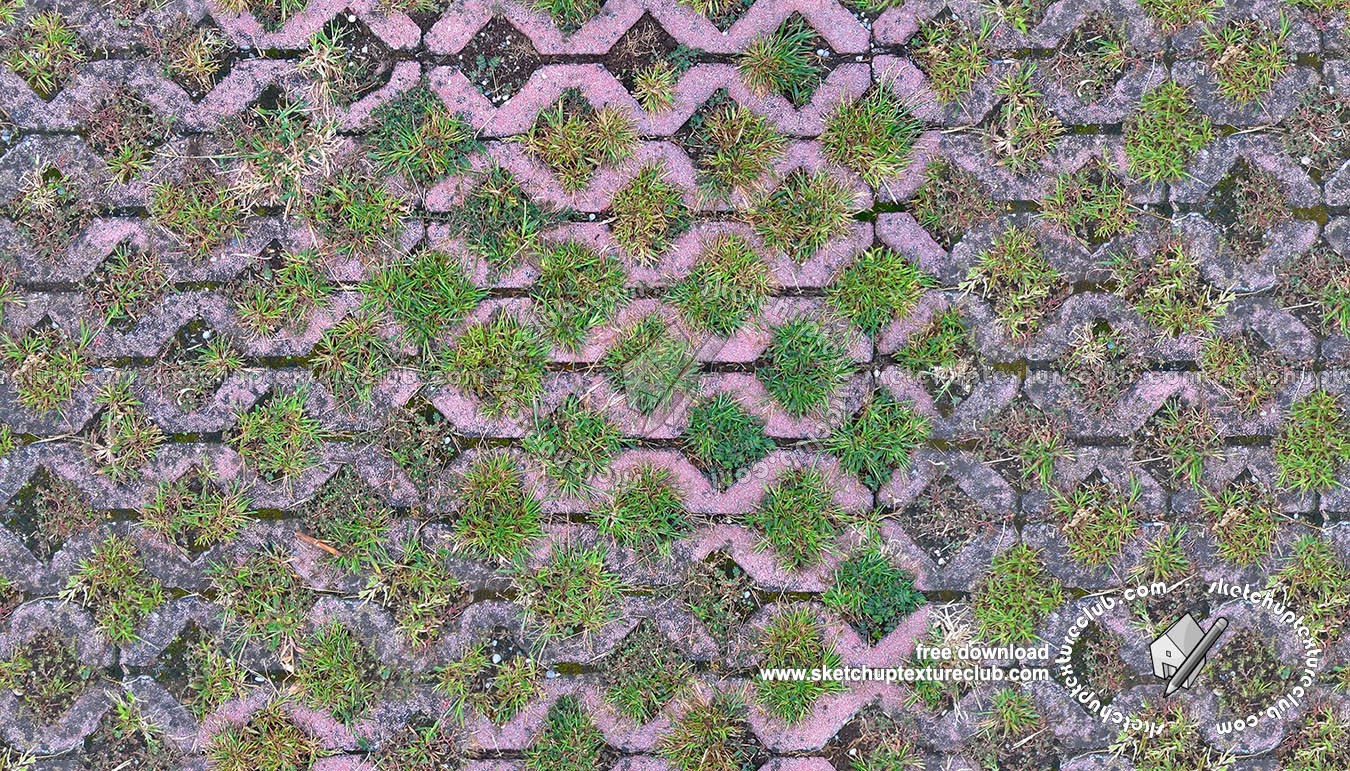 Textures   -   ARCHITECTURE   -   PAVING OUTDOOR   -   Parks Paving  - Damaged bricks park paving texture seamless 18680 (seamless)