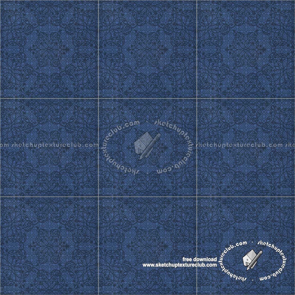 Textures   -   ARCHITECTURE   -   TILES INTERIOR   -   Ornate tiles   -   Mixed patterns  - Ceramic ornate tile texture seamless 20247 (seamless)