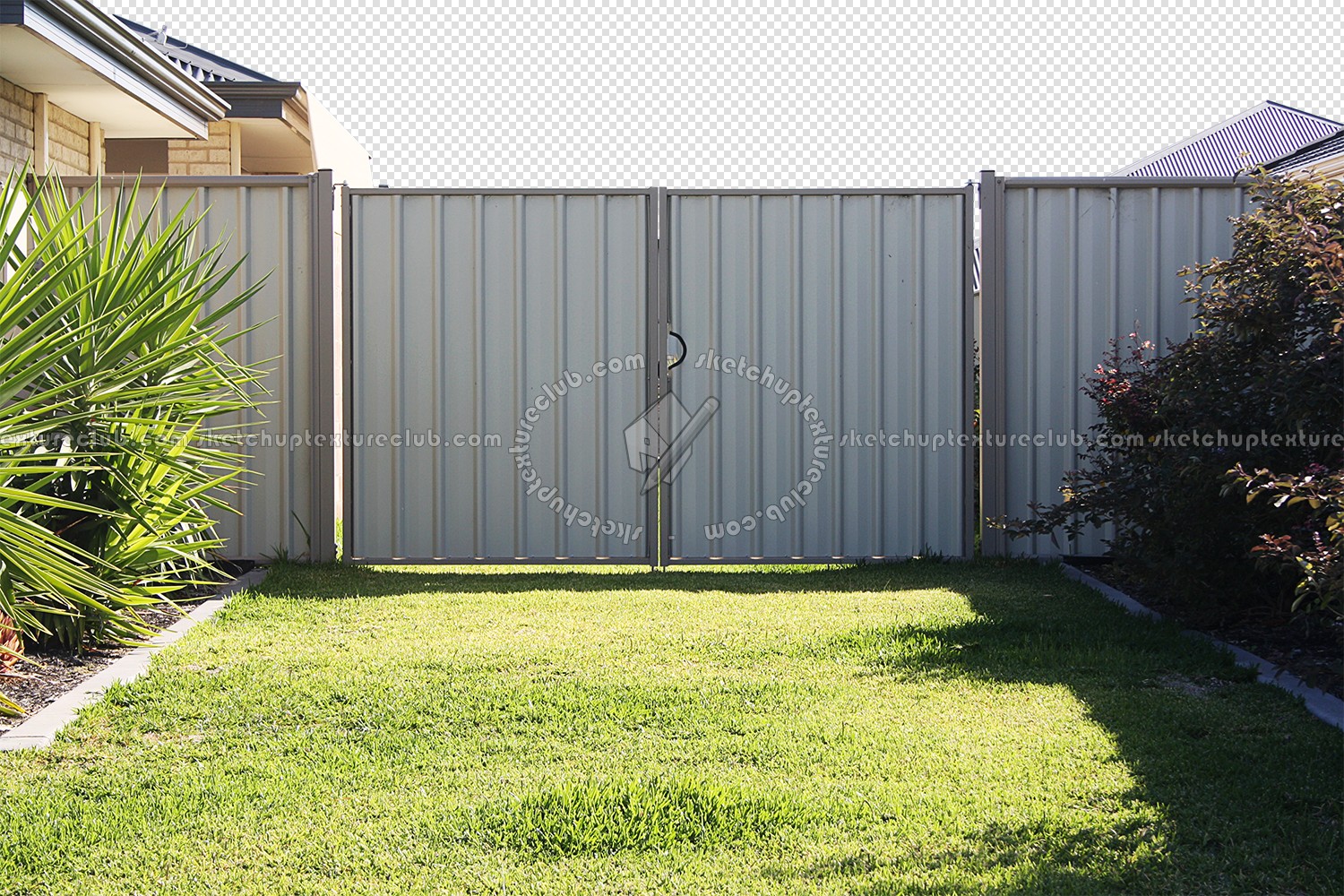 Textures   -   ARCHITECTURE   -   BUILDINGS   -   Gates  - Cut out metal entrance gate texture 18585