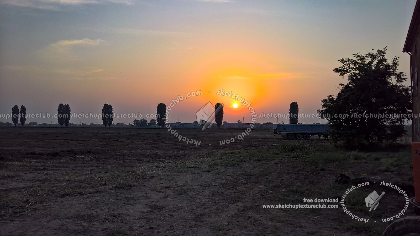 Textures   -   BACKGROUNDS & LANDSCAPES   -   SUNRISES & SUNSETS  - Sunrise background in the countryside 17711
