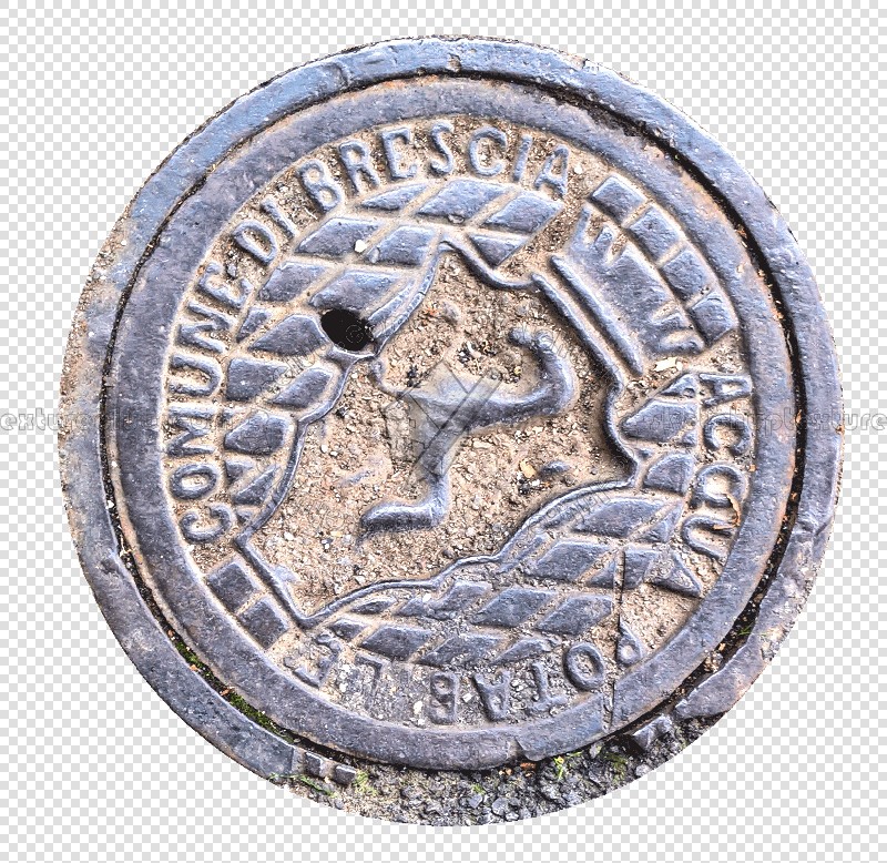 Textures   -   ARCHITECTURE   -   ROADS   -   Street elements  - Water metal manhole texture 19708