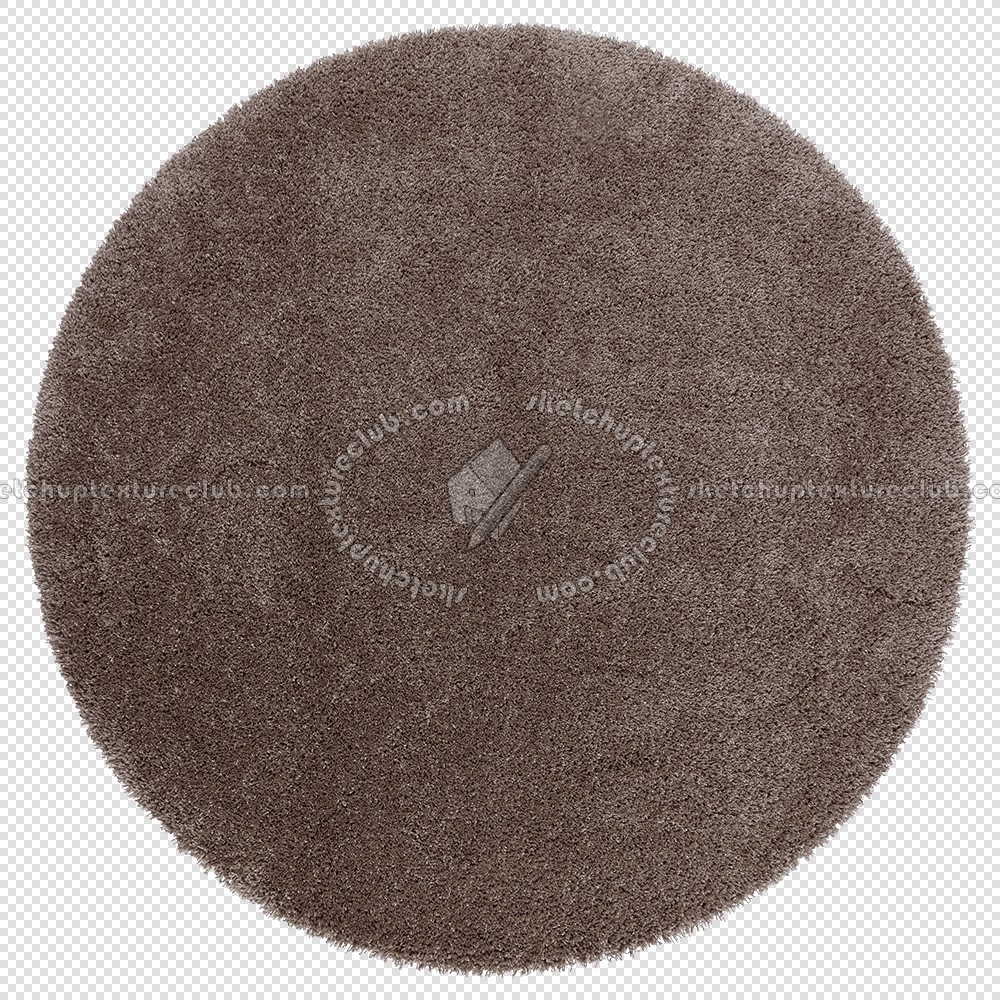 Textures   -   MATERIALS   -   RUGS   -   Round rugs  - Round long pile rug texture 19972