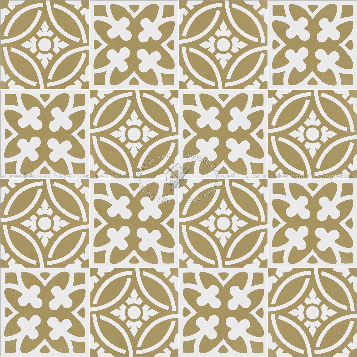Textures   -   ARCHITECTURE   -   TILES INTERIOR   -   Cement - Encaustic   -   Victorian  - Victorian cement floor tile texture seamless 13675 (seamless)