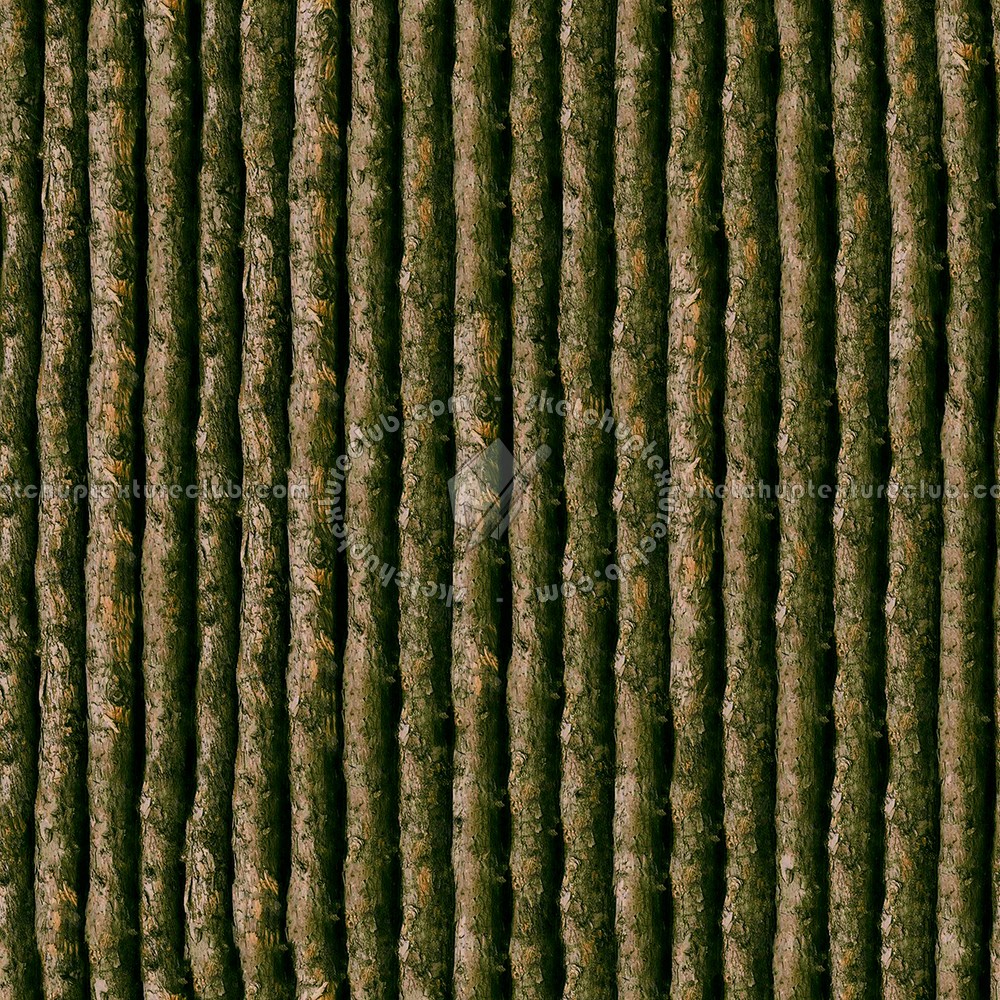 Textures   -   ARCHITECTURE   -   WOOD PLANKS   -   Wood fence  - Fence trunks wood texture seamless 09401 (seamless)