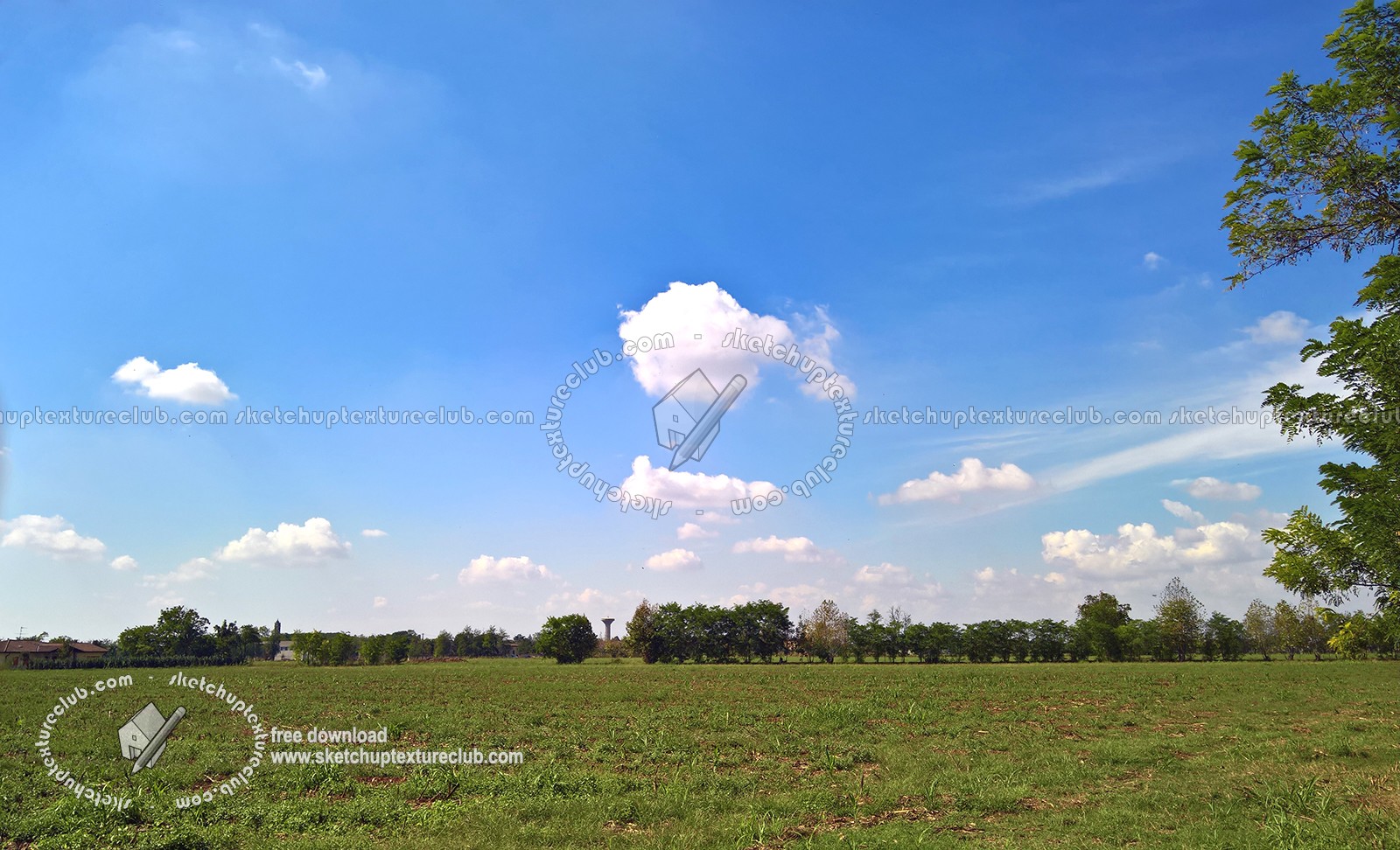 Textures   -   BACKGROUNDS &amp; LANDSCAPES   -   SKY &amp; CLOUDS  - Sky with rural background 17799