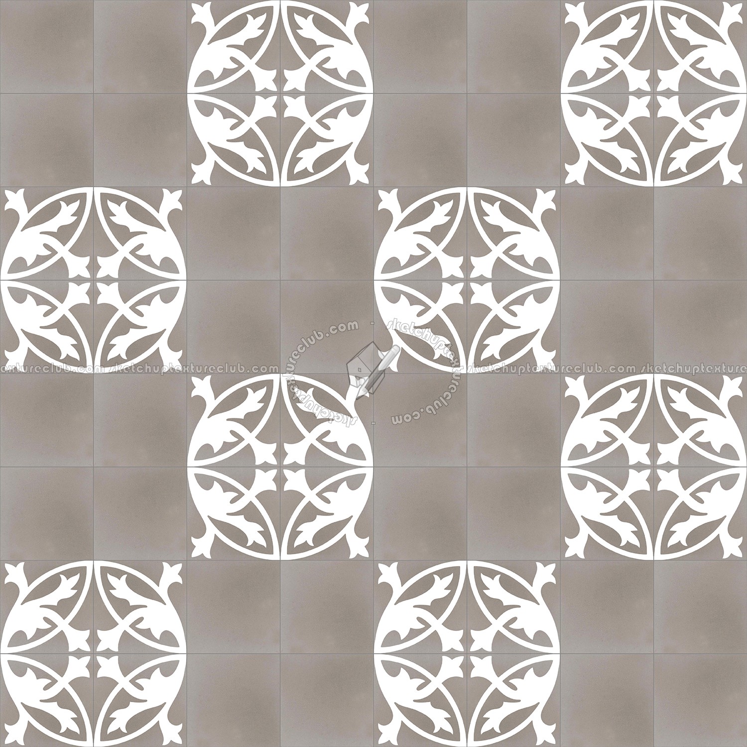 Textures   -   ARCHITECTURE   -   TILES INTERIOR   -   Cement - Encaustic   -   Encaustic  - Traditional encaustic cement ornate tile texture seamless 13456 (seamless)