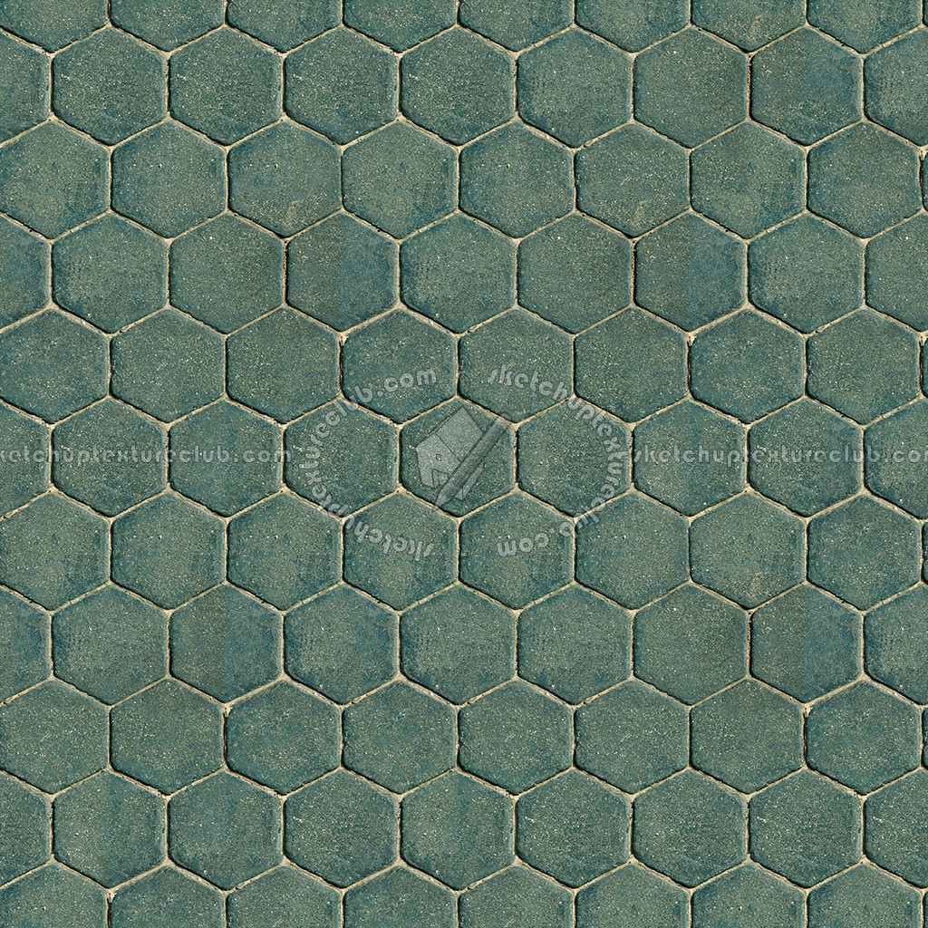 Textures   -   ARCHITECTURE   -   PAVING OUTDOOR   -   Hexagonal  - Concrete paving outdoor hexagonal texture seamless 06004 (seamless)