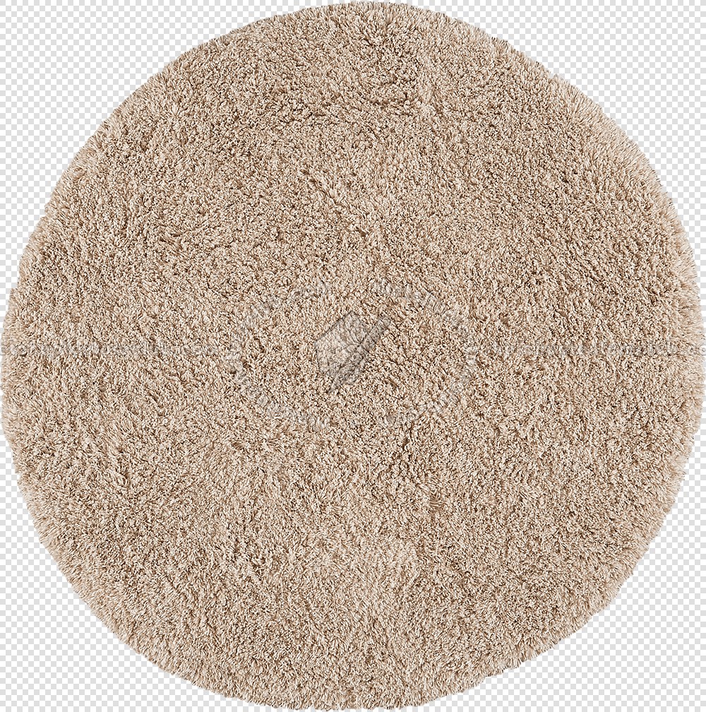 Textures   -   MATERIALS   -   RUGS   -   Round rugs  - Round long pile rug texture 19974