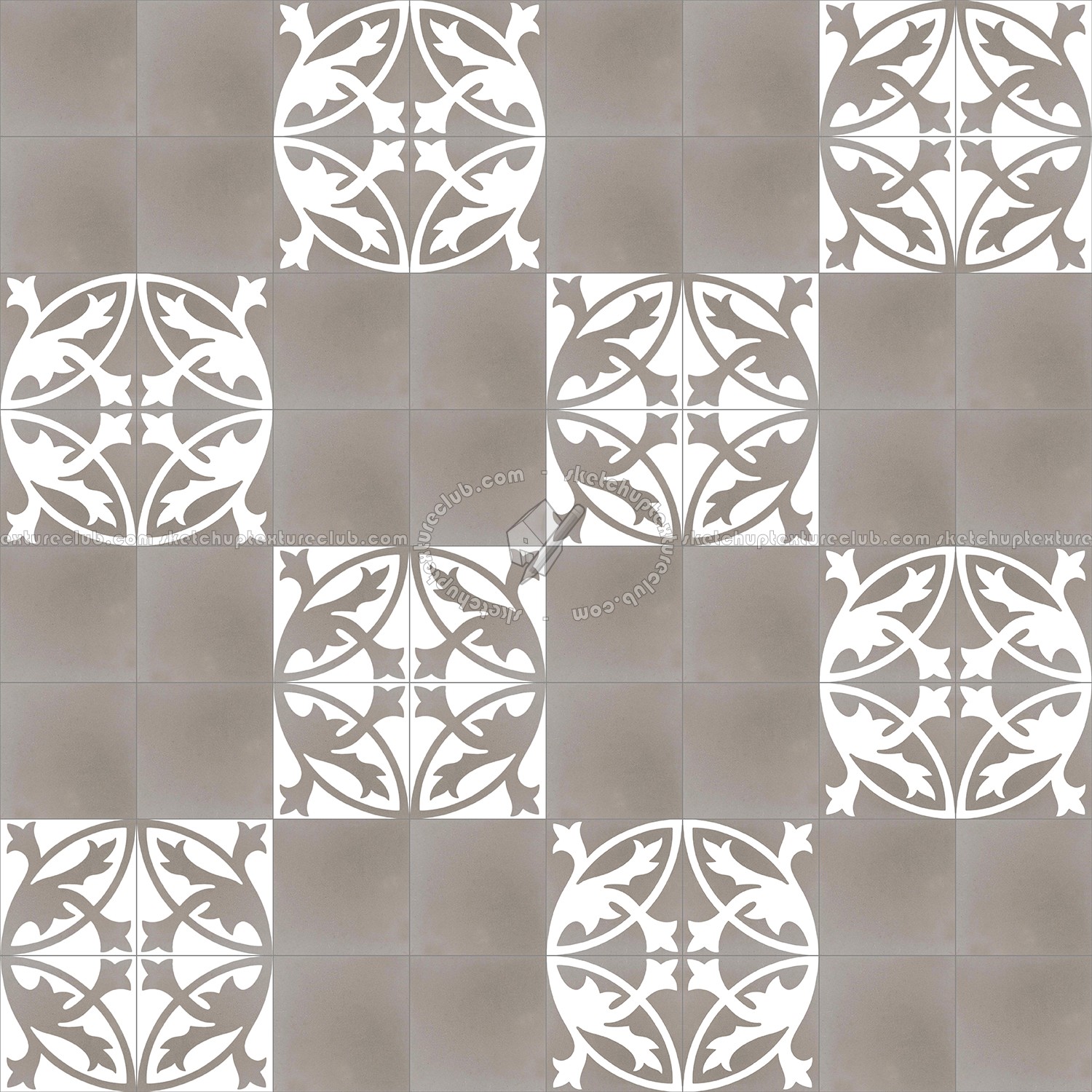 Textures   -   ARCHITECTURE   -   TILES INTERIOR   -   Cement - Encaustic   -   Encaustic  - Traditional encaustic cement ornate tile texture seamless 13458 (seamless)