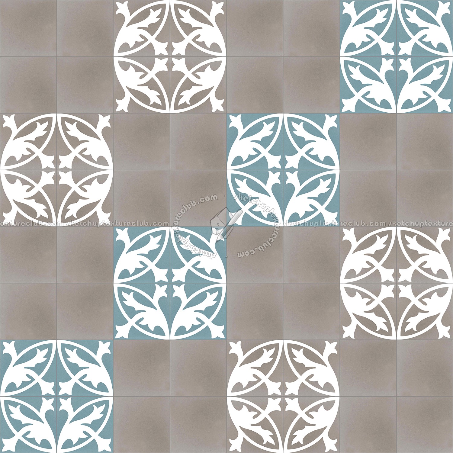 Textures   -   ARCHITECTURE   -   TILES INTERIOR   -   Cement - Encaustic   -   Encaustic  - Traditional encaustic cement ornate tile texture seamless 13459 (seamless)