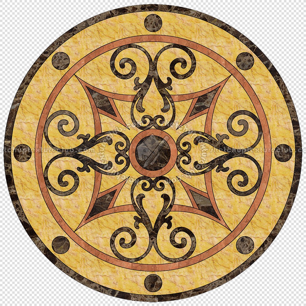 Textures   -   ARCHITECTURE   -   TILES INTERIOR   -   Water Jet   -   Medallions  - Water jet medallion texture 17074