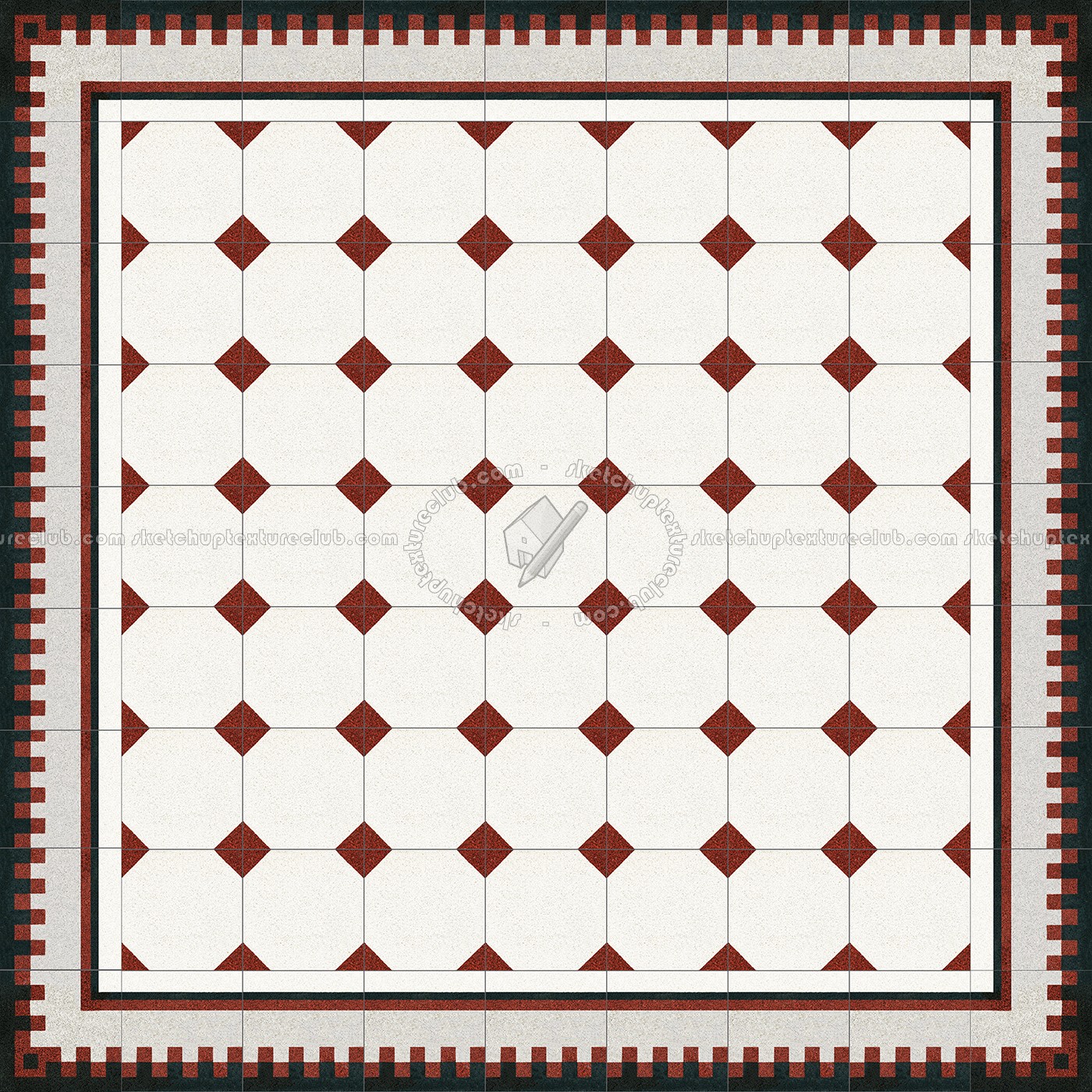 Textures   -   ARCHITECTURE   -   TILES INTERIOR   -   Cement - Encaustic   -   Cement  - Cement concrete tile texture seamless 13340 (seamless)