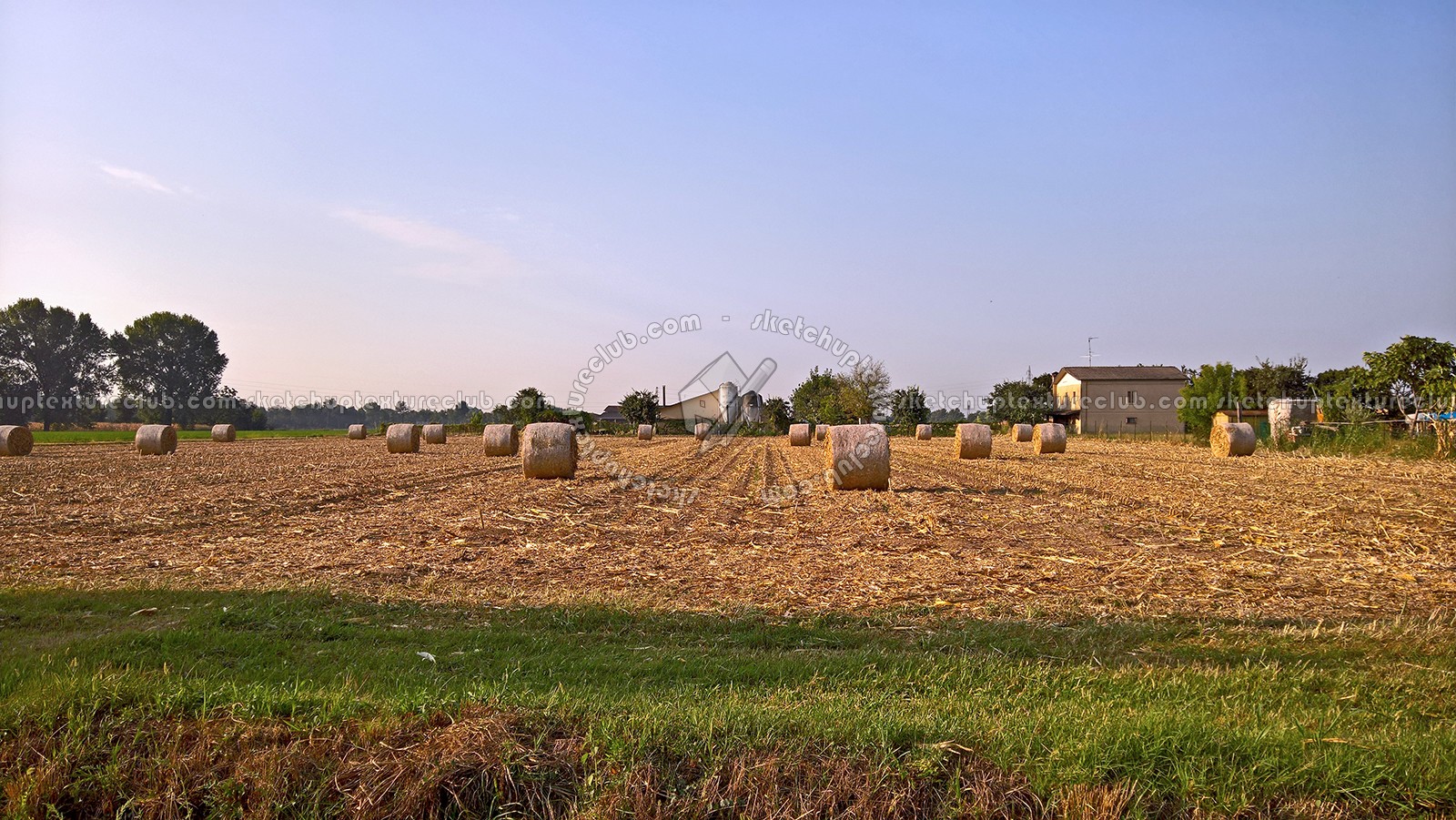 Textures   -   BACKGROUNDS & LANDSCAPES   -   NATURE   -   Countrysides & Hills  - Countryside landscape with hay rolls 17620
