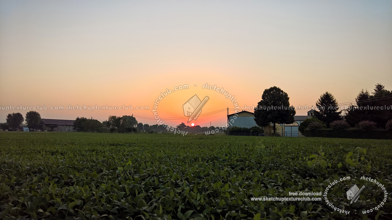 Textures   -   BACKGROUNDS & LANDSCAPES   -   SUNRISES & SUNSETS  - Sunrise background in the countryside 17717