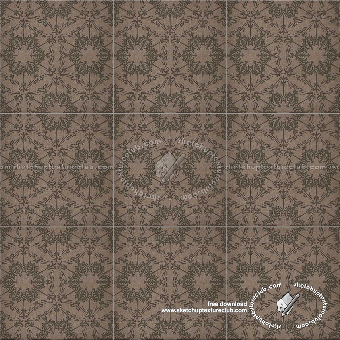 Textures   -   ARCHITECTURE   -   TILES INTERIOR   -   Ornate tiles   -   Mixed patterns  - Ceramic ornate tile texture seamless 20254 (seamless)