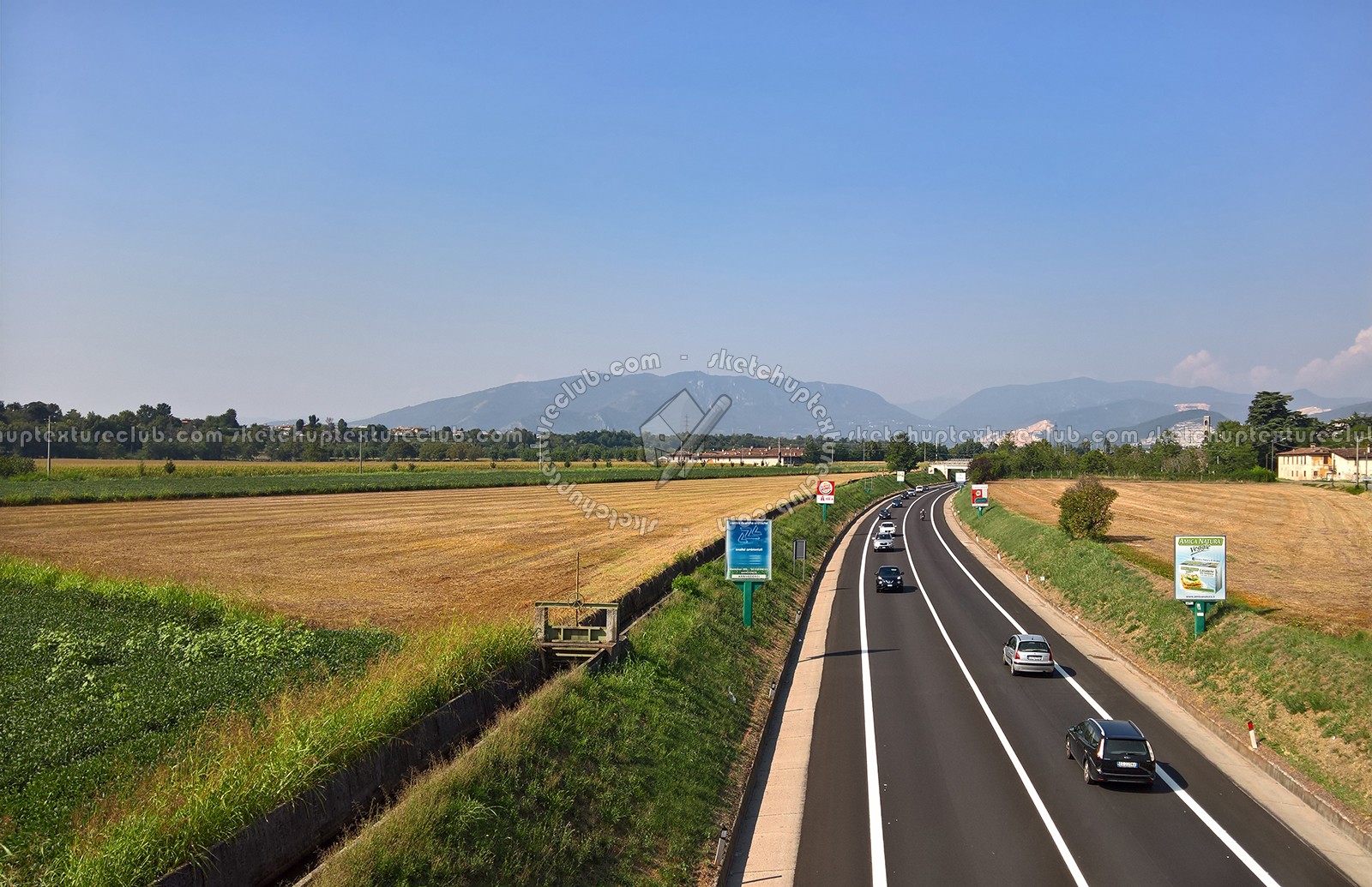 Textures   -   BACKGROUNDS &amp; LANDSCAPES   -   ROADS &amp; PARKINGS  - Provincial road landscape texture 17579