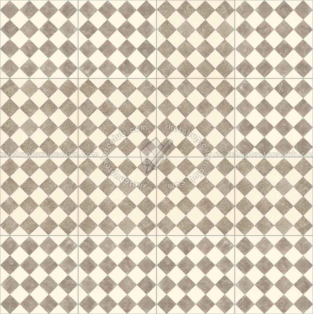Textures   -   ARCHITECTURE   -   TILES INTERIOR   -   Cement - Encaustic   -   Checkerboard  - Checkerboard cement floor tile texture seamless 13427 (seamless)