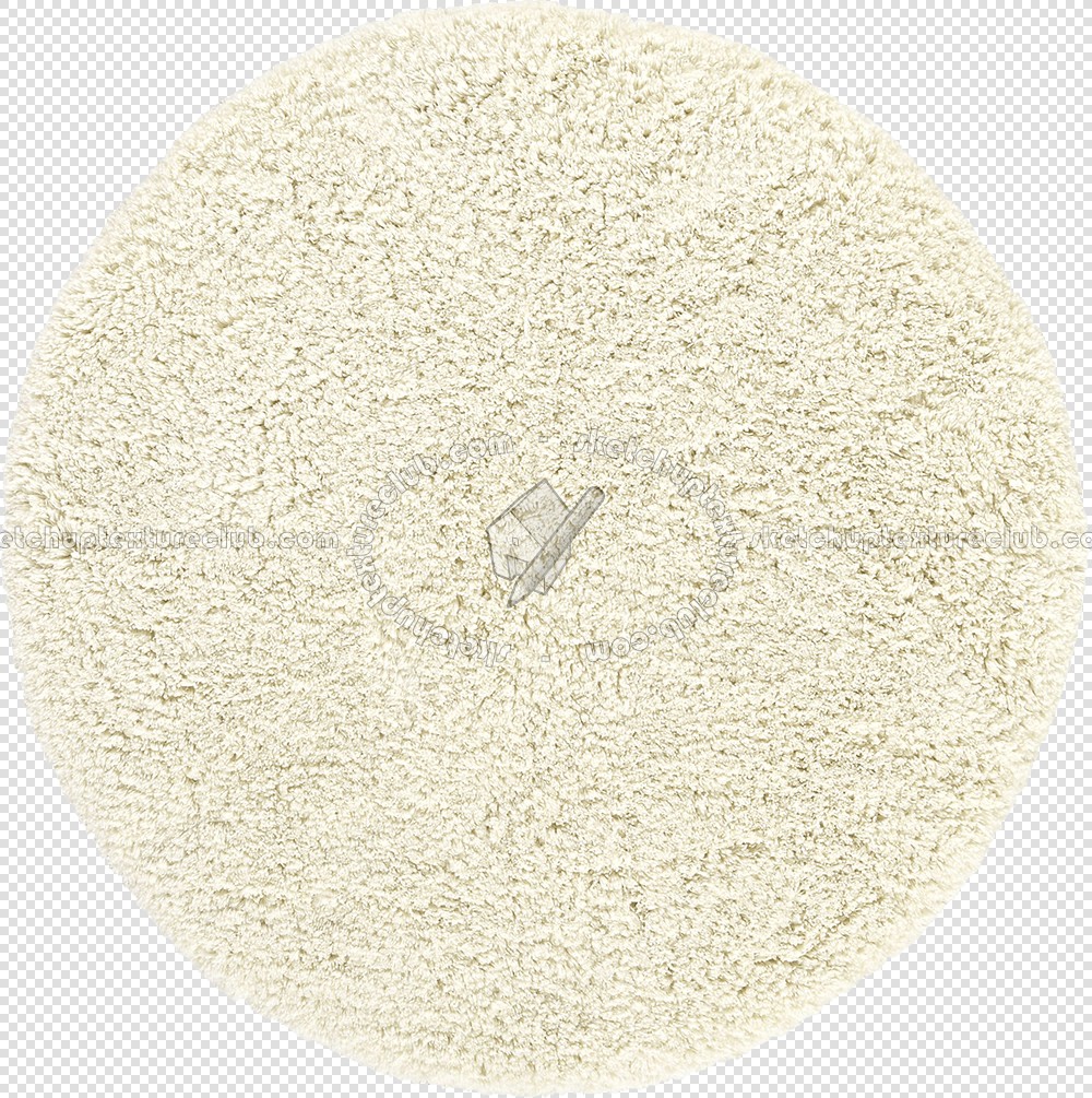 Textures   -   MATERIALS   -   RUGS   -   Round rugs  - Round long pile rug texture 19980