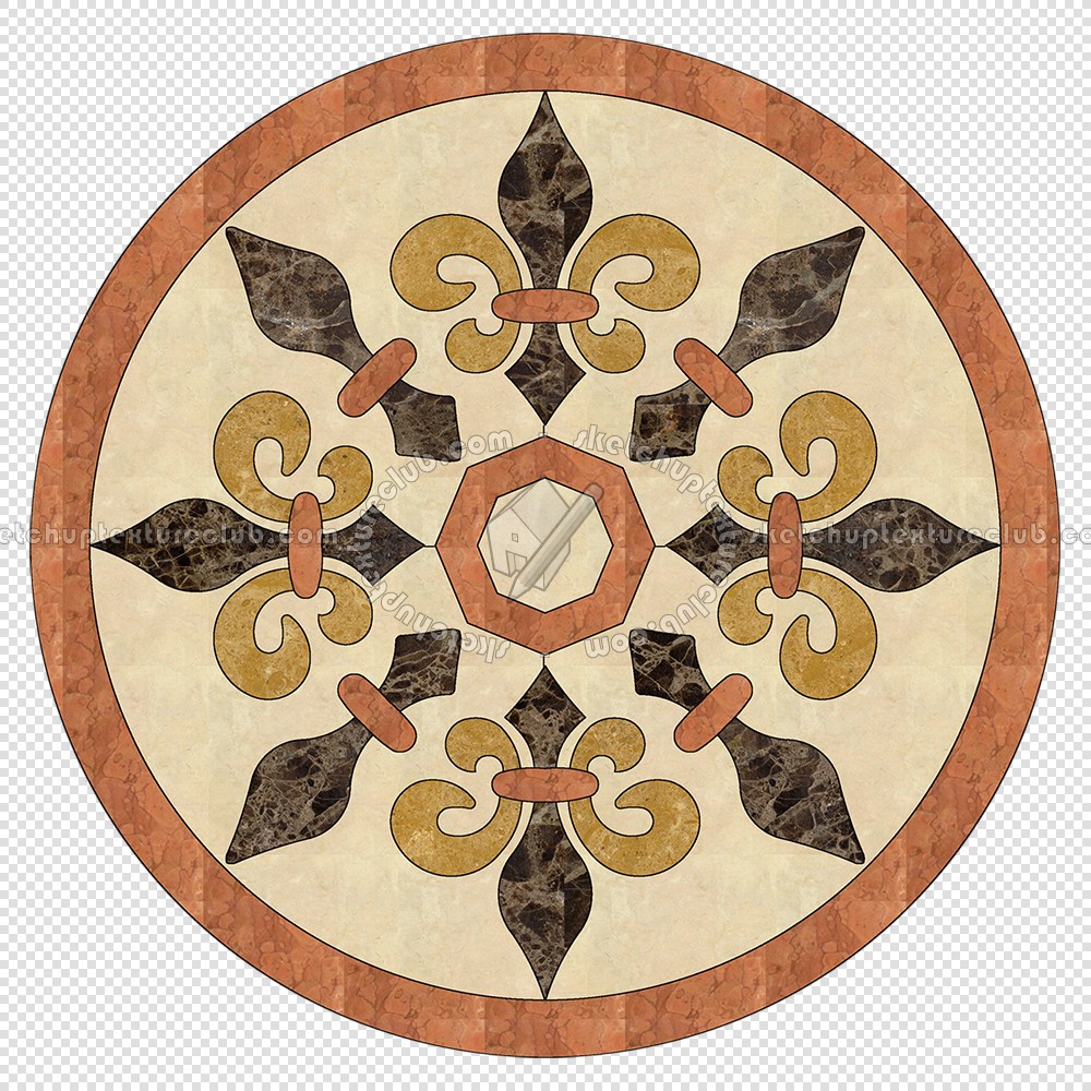 Textures   -   ARCHITECTURE   -   TILES INTERIOR   -   Water Jet   -   Medallions  - Water jet medallion texture 17078