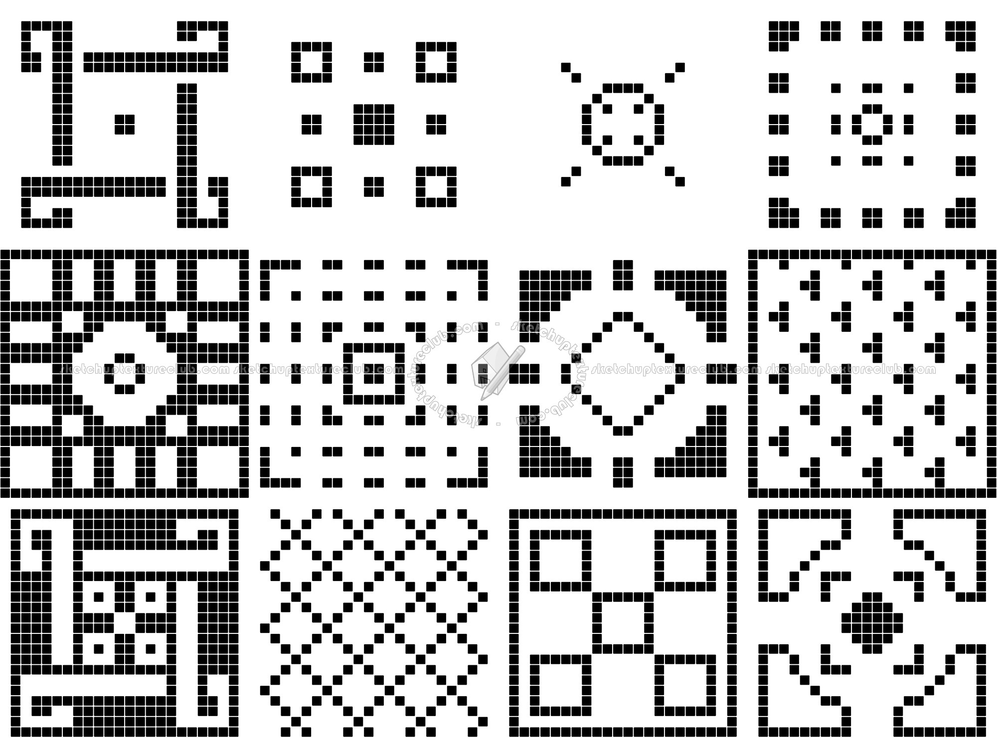 Textures   -   ARCHITECTURE   -   TILES INTERIOR   -   Mosaico   -   Classic format   -   Patterned  - Mosaico cm90x120 patterned tiles texture seamless 15055 - Mask