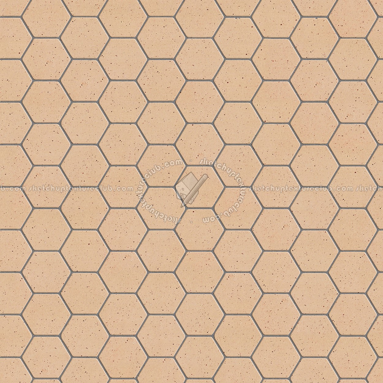 Textures   -   ARCHITECTURE   -   TILES INTERIOR   -   Terracotta tiles  - Tuscany hexagonal terracotta sanded rose tile texture seamless 16040 (seamless)