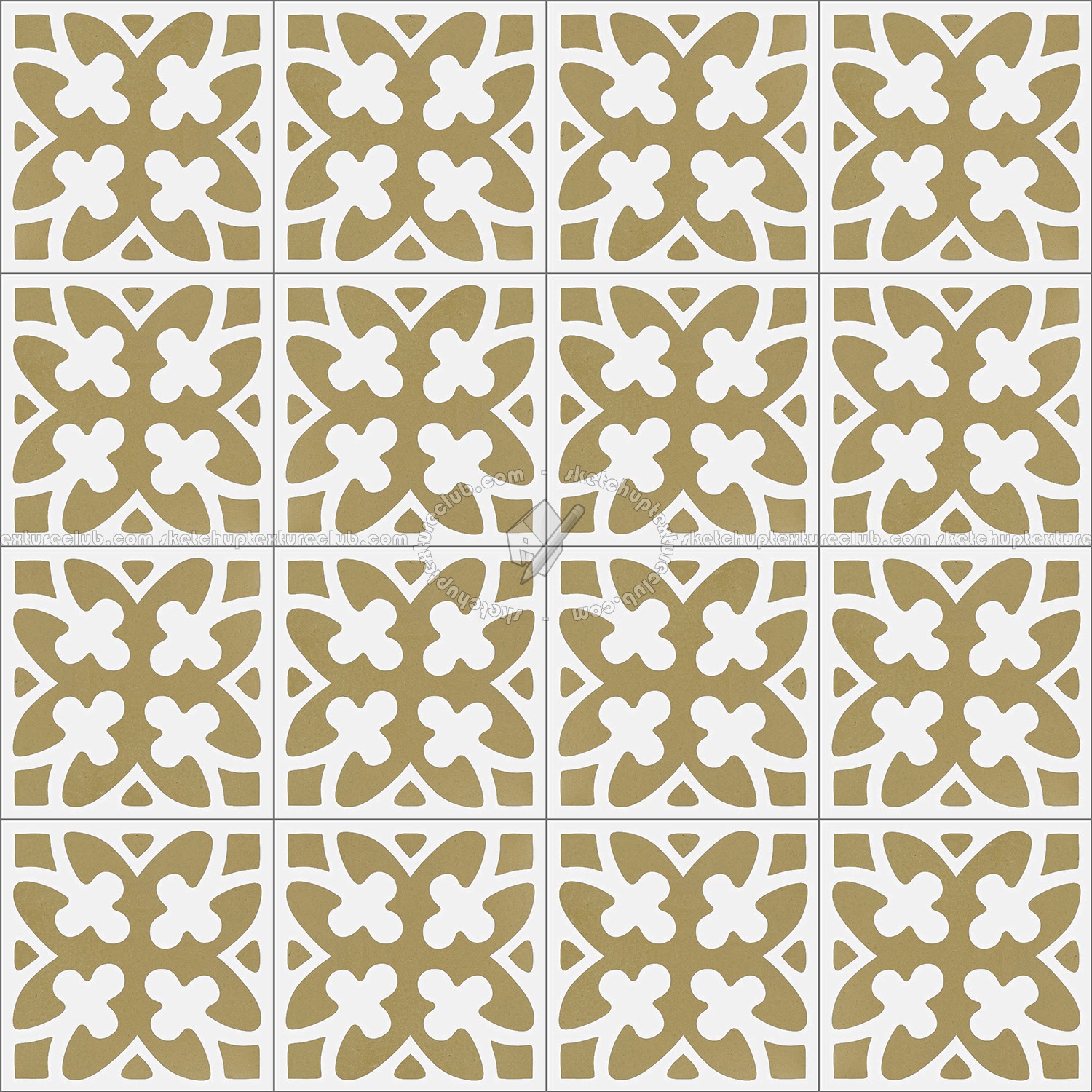 Textures   -   ARCHITECTURE   -   TILES INTERIOR   -   Cement - Encaustic   -   Victorian  - Victorian cement floor tile texture seamless 13684 (seamless)