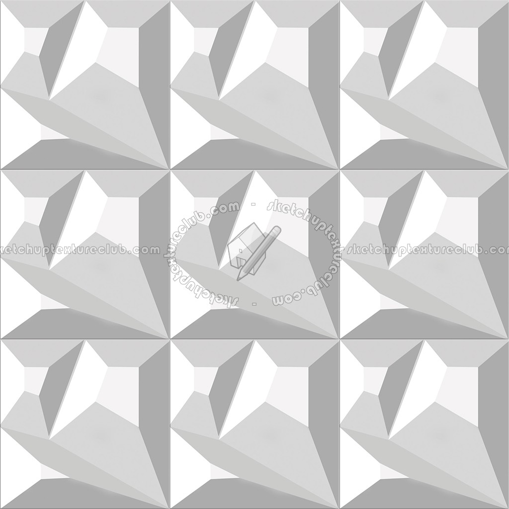 Textures   -   ARCHITECTURE   -   DECORATIVE PANELS   -   3D Wall panels   -   White panels  - White interior 3D wall panel texture seamless 02957 (seamless)