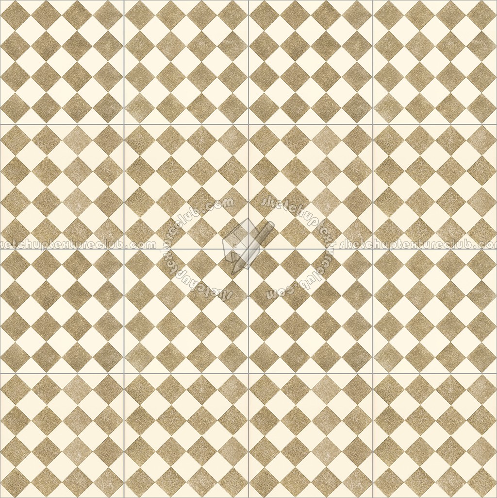 Textures   -   ARCHITECTURE   -   TILES INTERIOR   -   Cement - Encaustic   -   Checkerboard  - Checkerboard cement floor tile texture seamless 13429 (seamless)