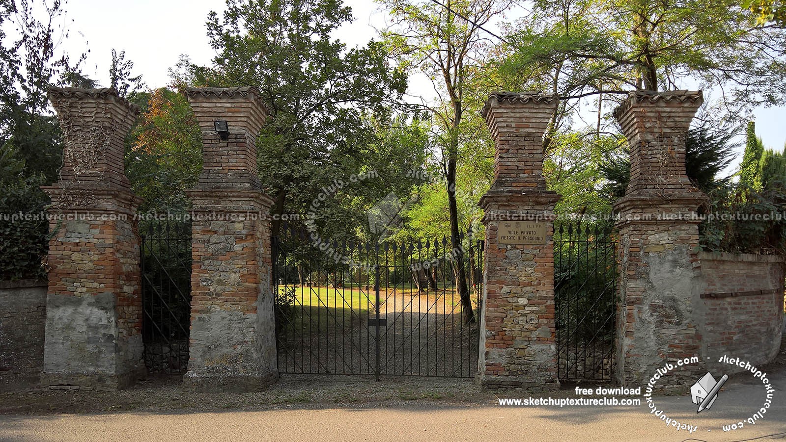 Textures   -   ARCHITECTURE   -   BUILDINGS   -   Gates  - Old iron entrance gate texture 18597