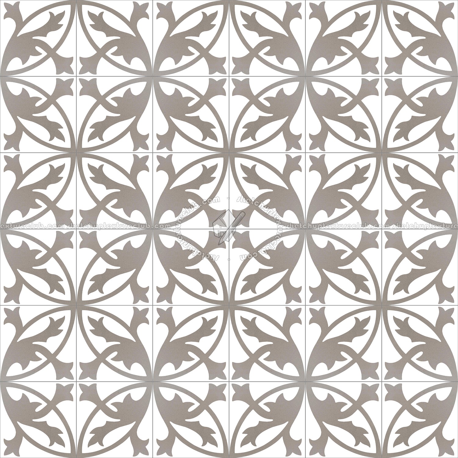Textures   -   ARCHITECTURE   -   TILES INTERIOR   -   Cement - Encaustic   -   Encaustic  - Traditional encaustic cement ornate tile texture seamless 13466 (seamless)