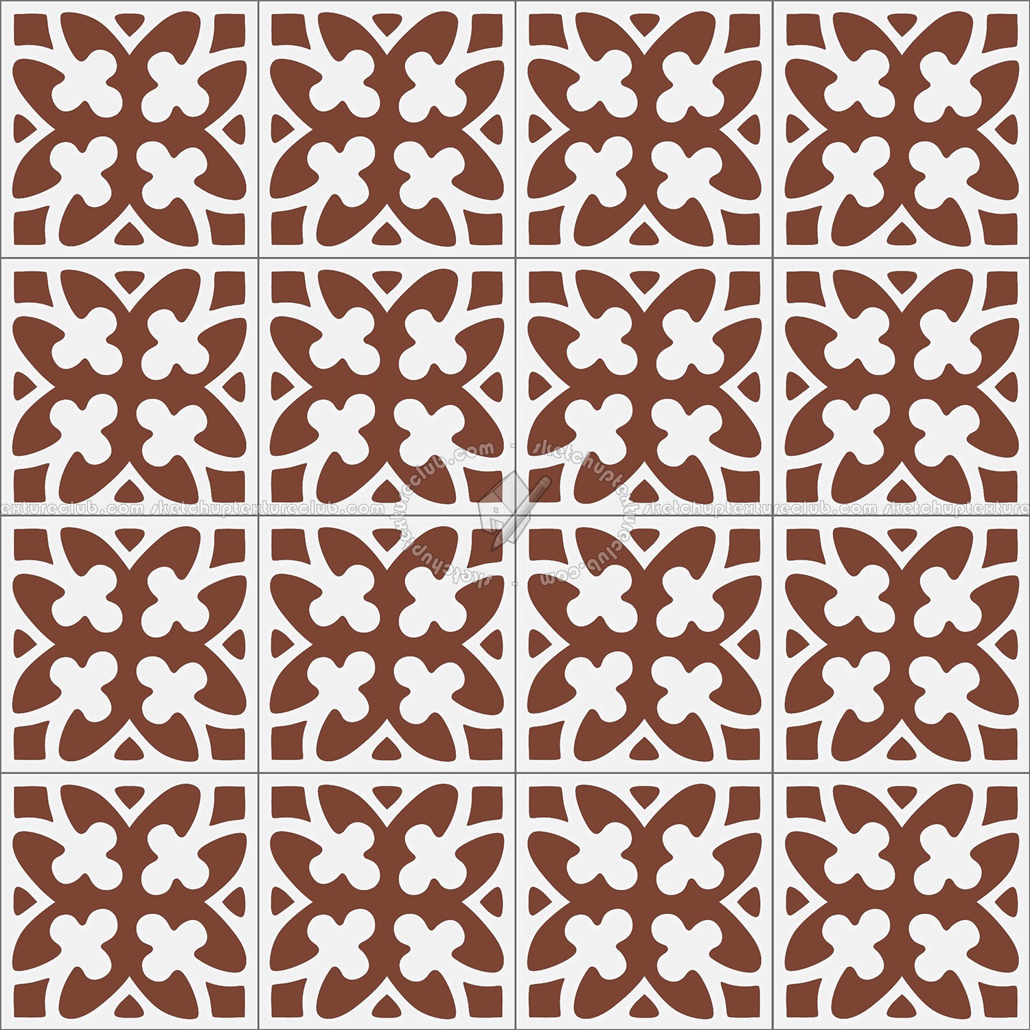 Textures   -   ARCHITECTURE   -   TILES INTERIOR   -   Cement - Encaustic   -   Victorian  - Victorian cement floor tile texture seamless 13686 (seamless)