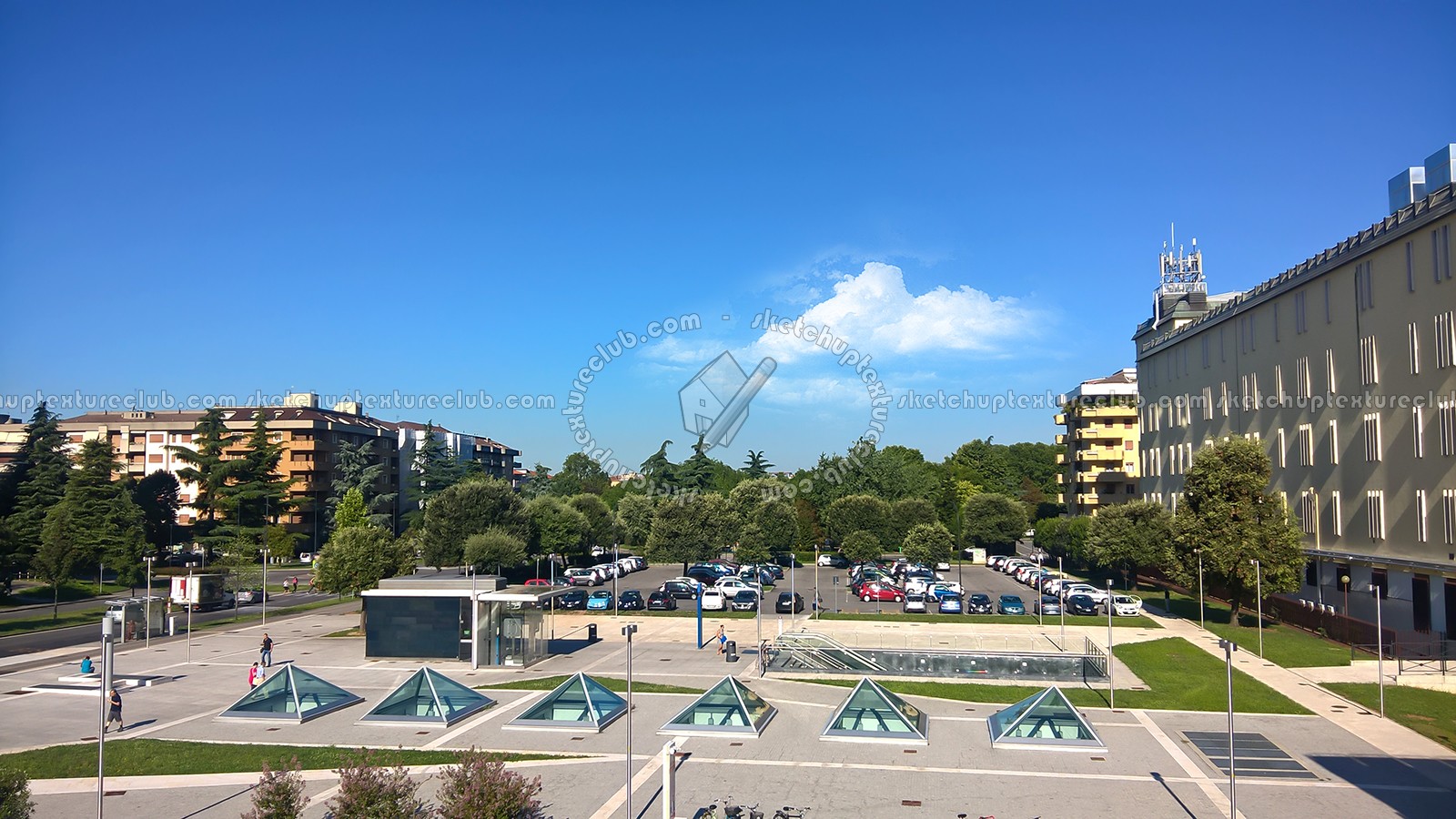 Textures   -   BACKGROUNDS & LANDSCAPES   -   CITY & TOWNS  - Brescia italy city square landscape 17598