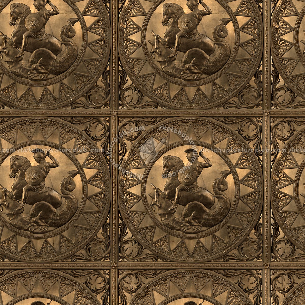 Textures   -   MATERIALS   -   METALS   -   Panels  - Bronze metal panel texture seamless 10423 (seamless)