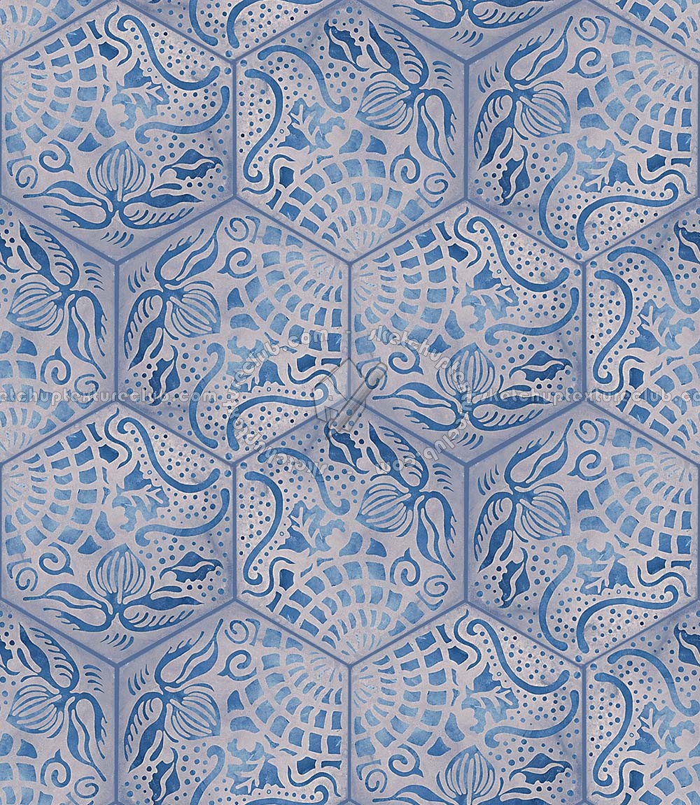 Textures   -   ARCHITECTURE   -   TILES INTERIOR   -   Hexagonal mixed  - Concrete hexagonal tile texture seamless 20290 (seamless)