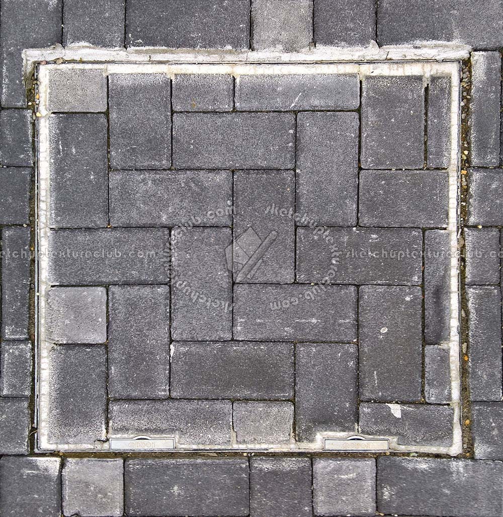 Textures   -   ARCHITECTURE   -   ROADS   -   Street elements  - Concrete manhole cover texture 19721
