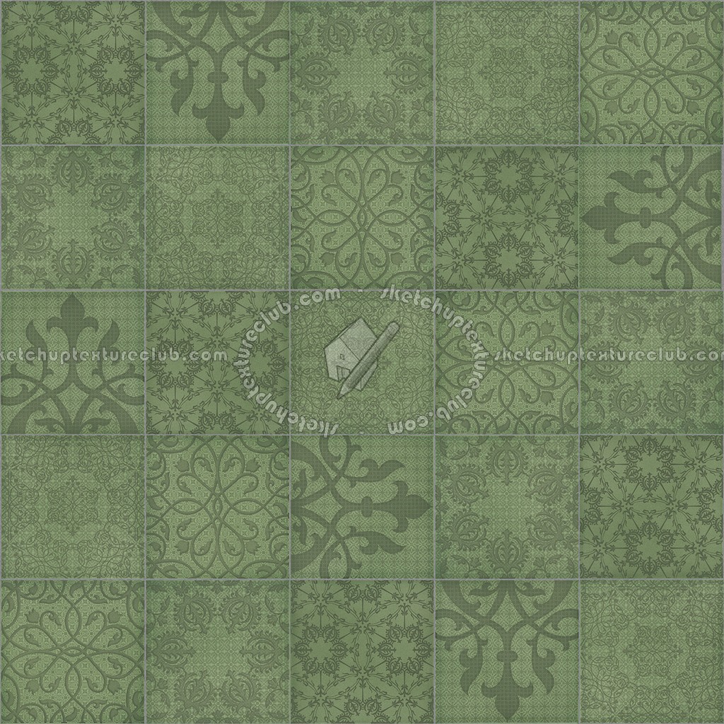 Textures   -   ARCHITECTURE   -   TILES INTERIOR   -   Ornate tiles   -   Patchwork  - Patchwork tile texture seamless 16620 (seamless)