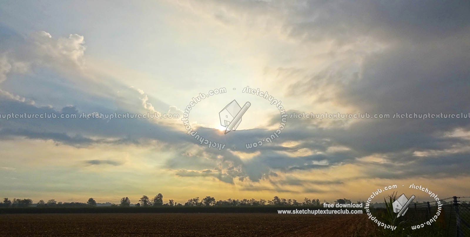 Textures   -   BACKGROUNDS &amp; LANDSCAPES   -   SUNRISES &amp; SUNSETS  - Sunrise with rural background 18387