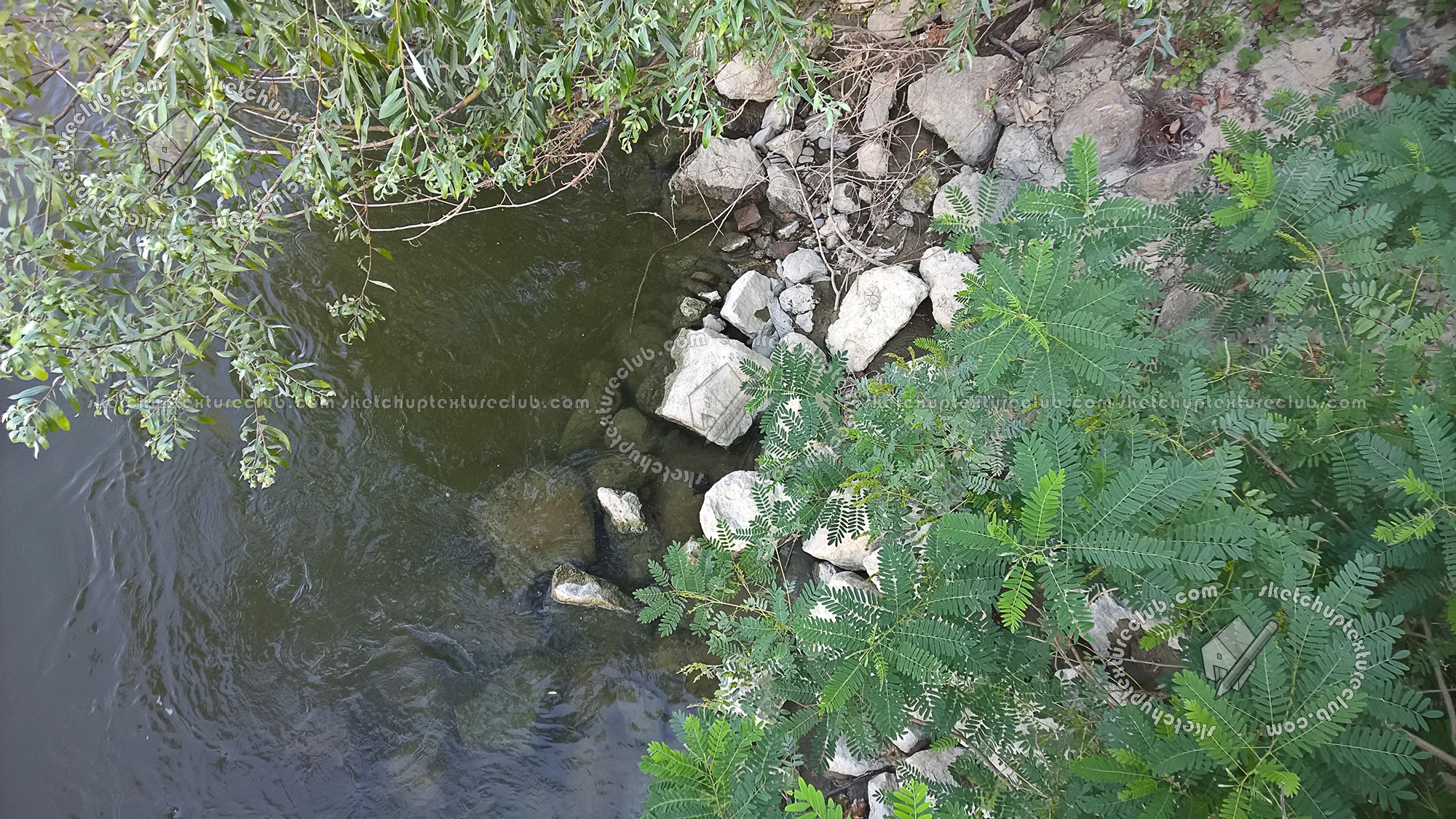 Textures   -   NATURE ELEMENTS   -   WATER   -   Streams  - Water stream whit stones texture 17389