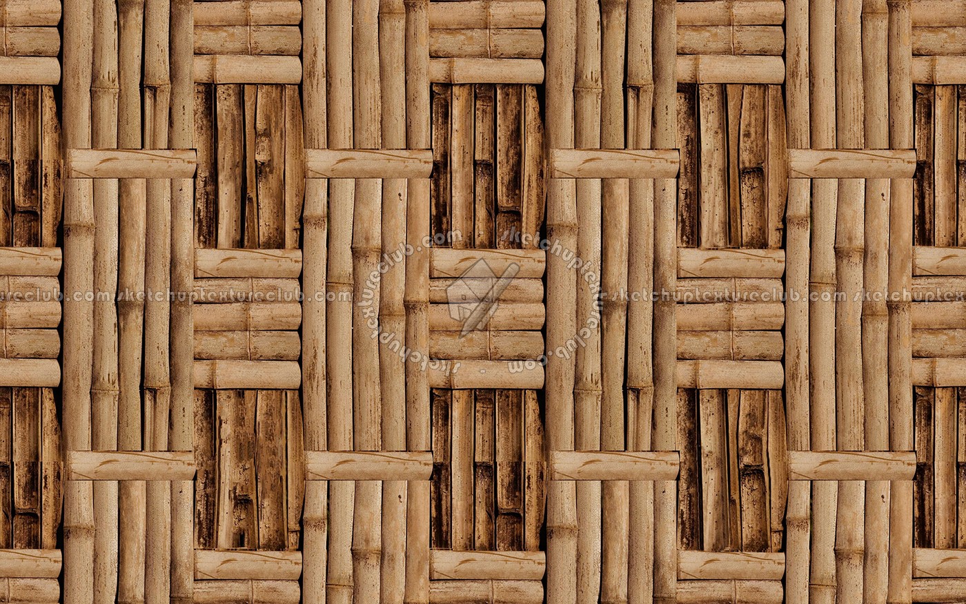 Textures   -   NATURE ELEMENTS   -   BAMBOO  - Old bamboo fence texture seamless 12299 (seamless)