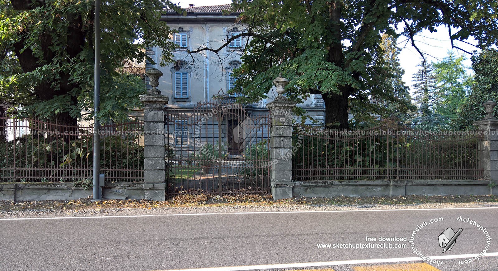 Textures   -   ARCHITECTURE   -   BUILDINGS   -   Gates  - Old rusty iron entrance gate texture 18599